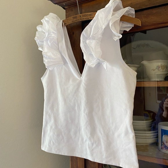 Zara Trafaluc Spring-Summer Ruffle-Sleeved Top - Picture 2 of 10